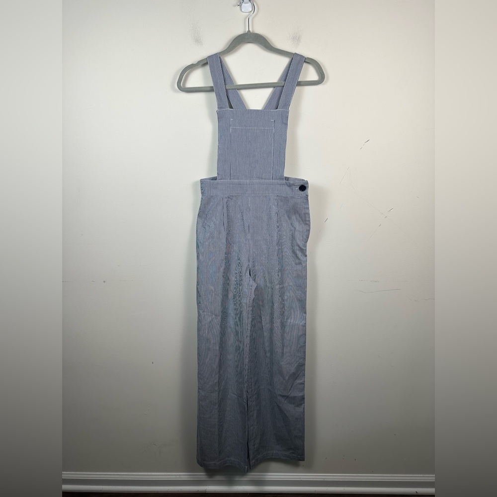 Chic Gray Pinstripe Jumpsuit